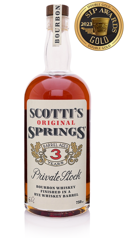 Scotti's Original Springs Private 3 Year Stock Bottle