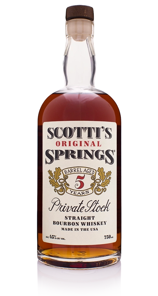 Scotti's Original Springs Private 5 Year Stock Bottle
